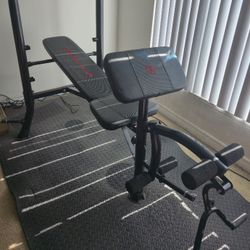 Marcy Club Bench Press With 100 Pound Weight Set