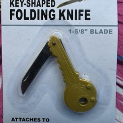 Key 🔑 Shaped Folding Knif*