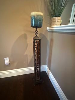 IRON CANDLE HOLDER