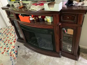 Fire place tv stand