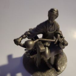 Vintage Franklin Mint People of Colonial America "The Glass Blower" Pewter Figure