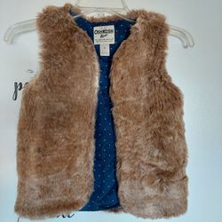Girl's Faux Fur Vest 