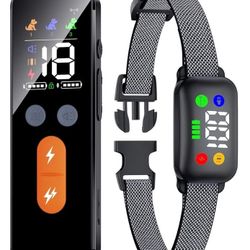 Anti Bark Collar Dog Training Collar with Remote, Dog Shock Collar with Remote Control for Medium Large Dogs 40-120lbs Waterproof, Shock Collar for Do