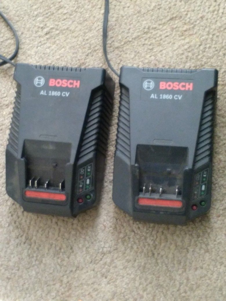2 BoschBattery Chargers