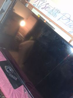 Big flat tv with control