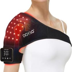 TUOB Red Light Therapy for Shoulder, Cordless Near Infrared Light Therapy Device with Battery, Home Use Light Therapy Wrap Benefit for Shoulder Joint 