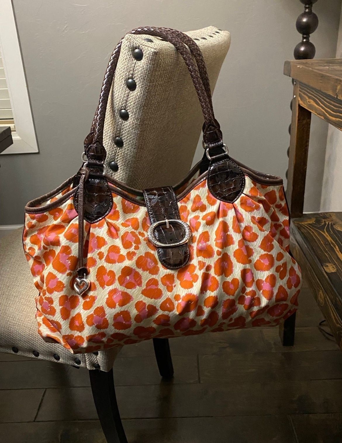 Brighton Leopard Print Tote Purse