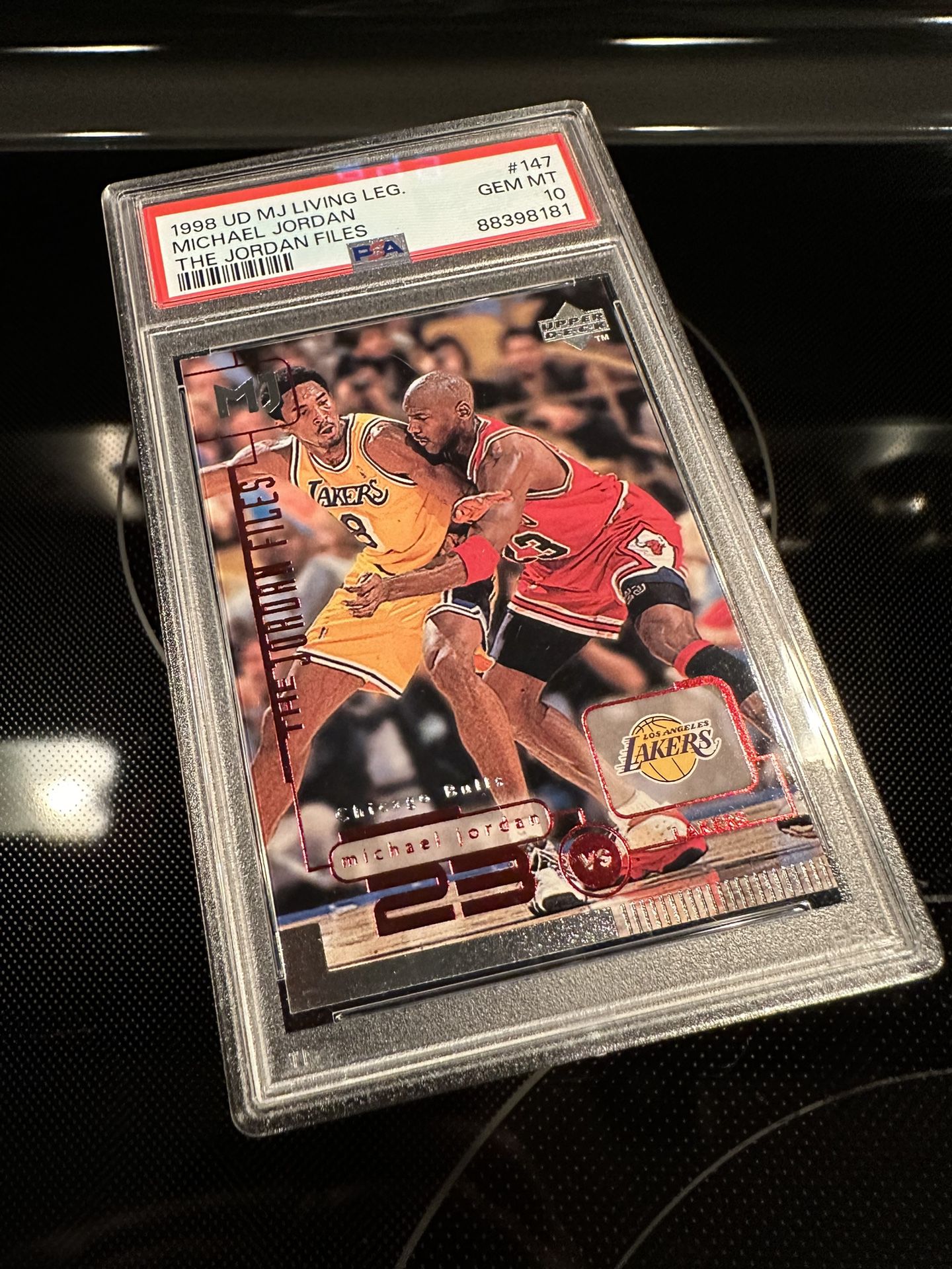 Upper Deck Michael Jordan vs Kobe Bryant - The Jordan Files Living Legend - RARE ICONIC CARD - Bulls Jersey 23 Collectibles - PSA 10 GEM MINT 💎