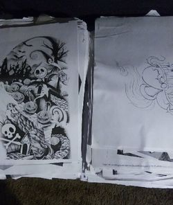 Tattoo flash years of collection all money makers
