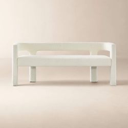CB2 BOUCLE BENCH LIKE NEW