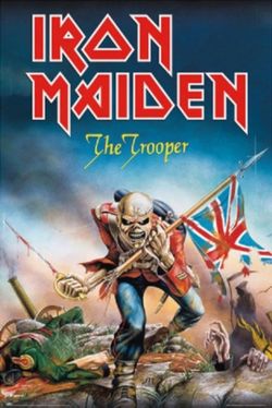 Iron Madien The Trooper Cover Wall Poster 24"x36"