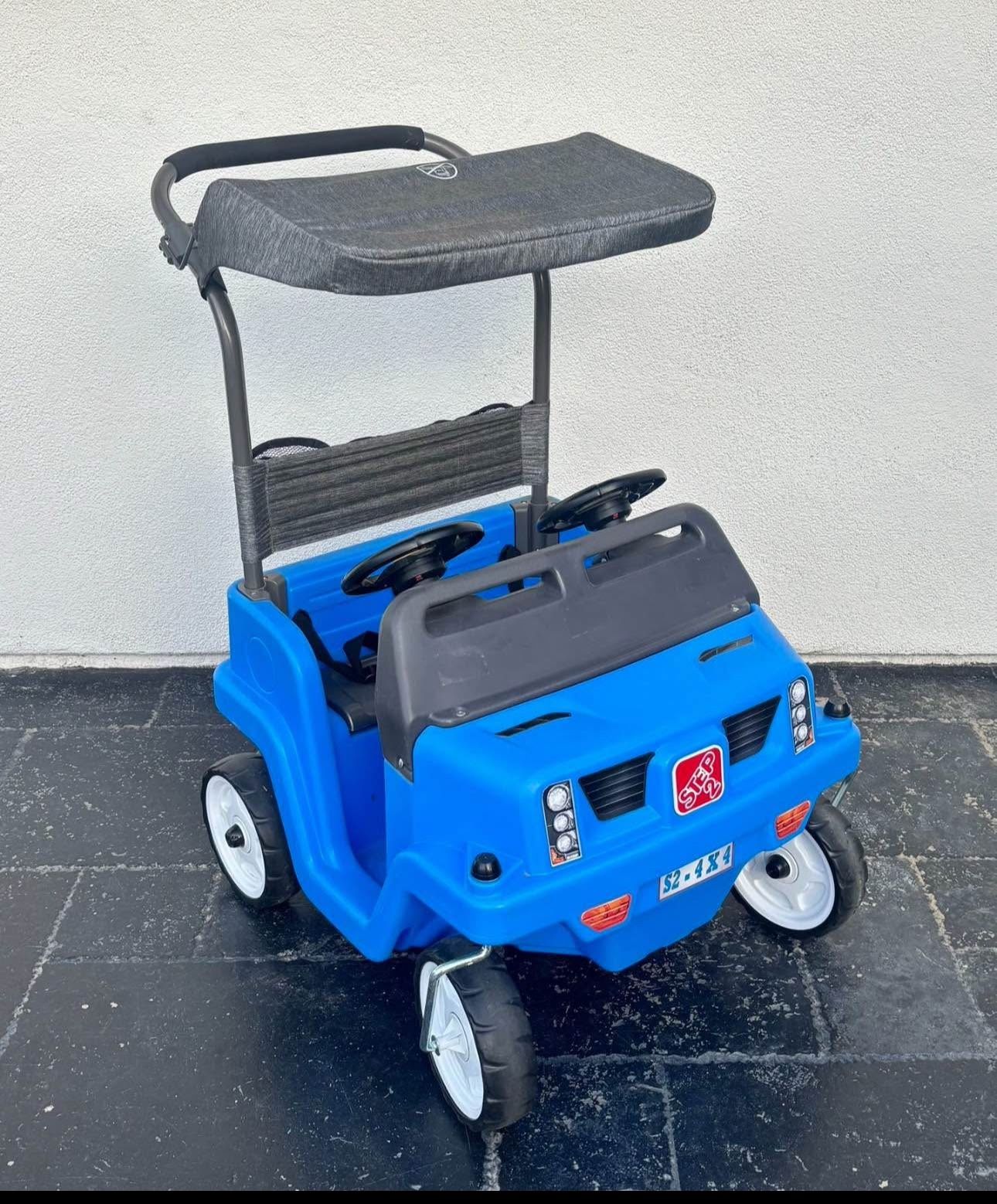 PRACTICALLY NEW THE TWIN DOUBLE STEP 2 PUSH CAR!!