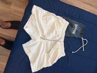 Vilebrequin Moorea Swim Trunks Men's Size L White Authentic Original Bag Luxury