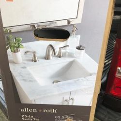 25" Bathroom Vanity With A Marble Top 250.00