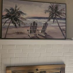 Lovely Large Picture In Box Frame 