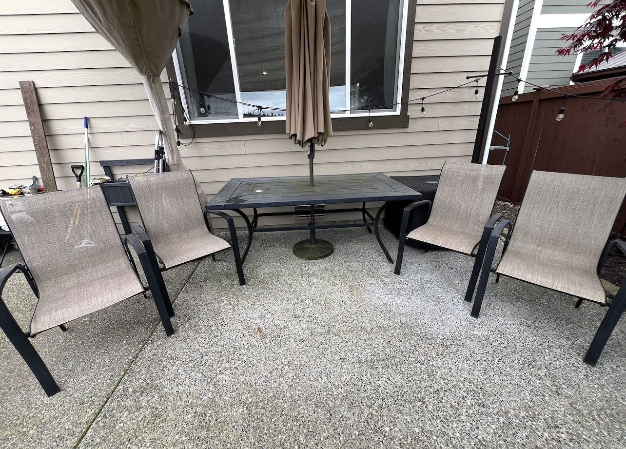 Table and 4 chairs