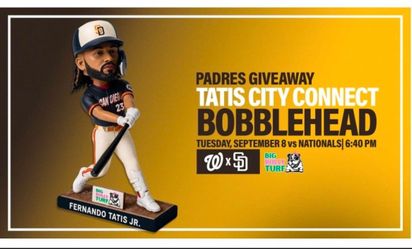 2026 Fernando Tatis Jr. city connect colors bobble head