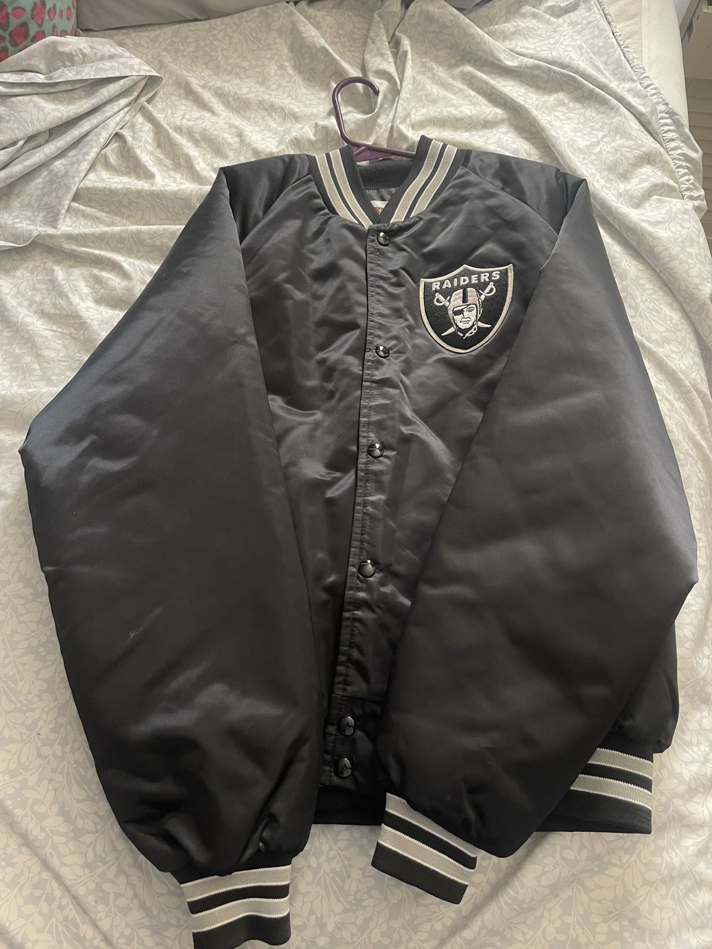 Vintage 1980’s Xl Raiders Bomber Jacket