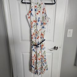 White Floral Dress
