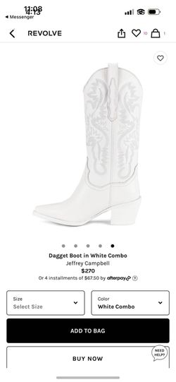 White Cowboy boot 