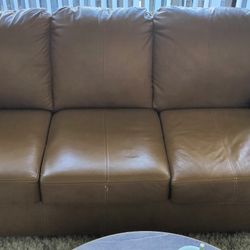 Brown Couch With Rip On The Back