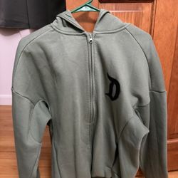 Disney Land (green And Black Zip Up Hoody