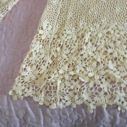 Midnight Velvet Crocheted Hi Lo Tunic