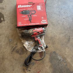 BAUER 8.5 Amp, 1/2 in. Impact Wrench with Rocker Switch