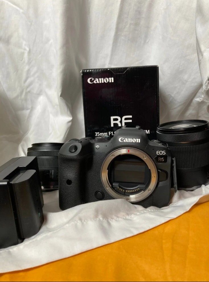 Canon EOS R Mirrorless Camera with RF 24-105  Rf 35mm f.18 + Atomos Ninja V+
