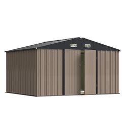 Patiowell 10-ft x 8-ft Galvanized steel Metal Storage Shed 3.