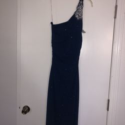 New emerald sundae dresses | one shoulder sparkle Navy long dress