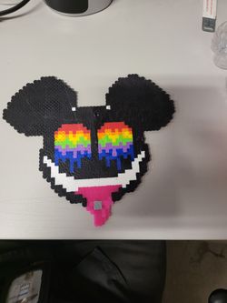 Dead Mouse Melted Beads Necklace 