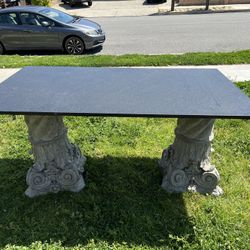Marble And Concrete Table 