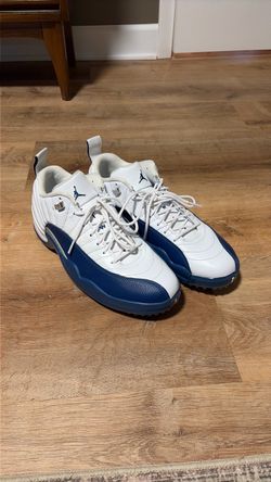 Nike Air Jordan 12 Low Retro French Blue Golf Shoes