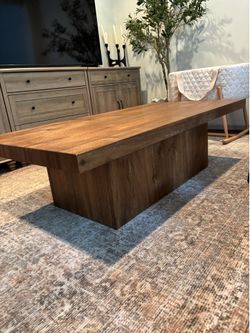 World Market Rectangular Wood Coffee Table