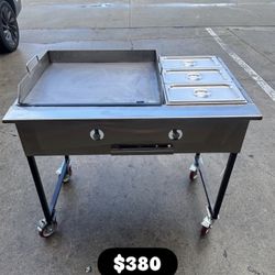 New Taco Carts/ Nuevo Planchas Con  Vaporera I Mangera