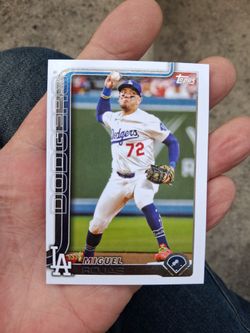 2025 Topps Update Baseball Card-Miguel Rojas #US166 LA Dodgers. Switched back Jerseys from Rookie Season this year, Jersey No. 72. Near Mint Condition