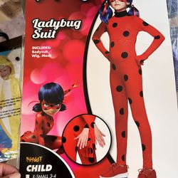 Lady bug Miraculous Costume Size Kids 7/8