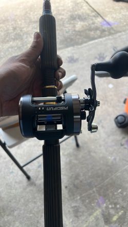 baitcaster and rod