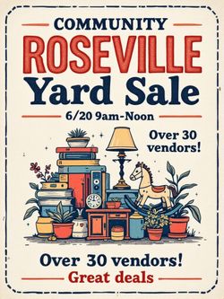 Roseville Community Center Yard Sale SAT ONLY