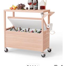 Rolling Ice chest / bar Cart