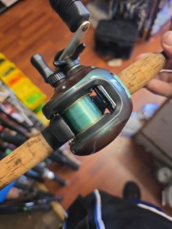 Shimano old school curado left hand  cu101b combo fenwick rod