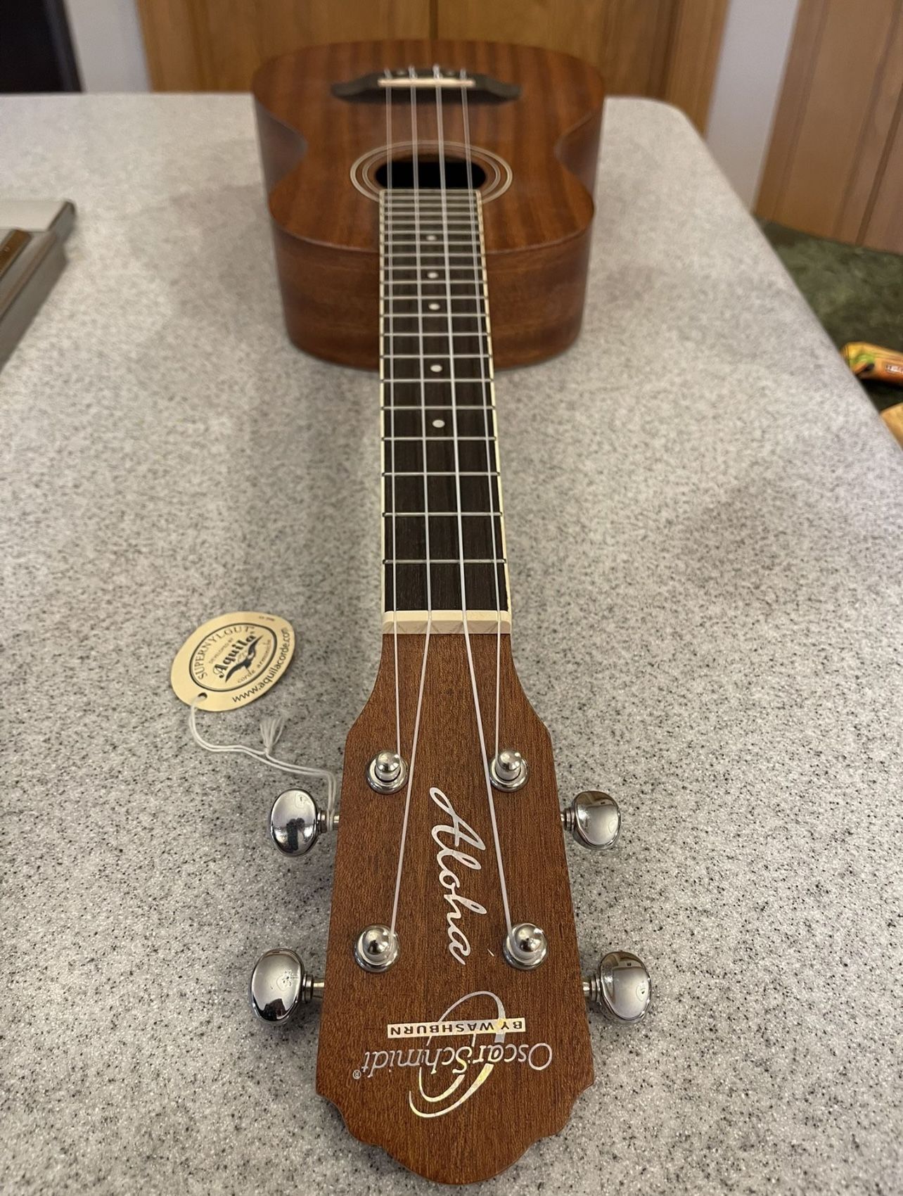 Oscar Schmidt Mahogany Concert Ukulele 