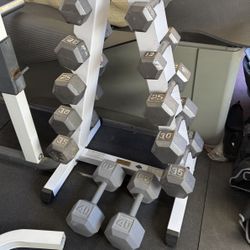 Dumbbell Set With Rack