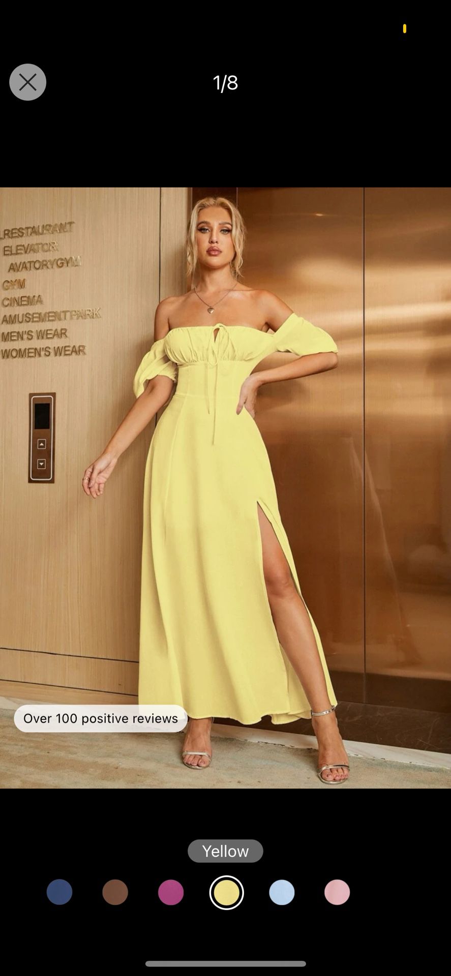 Medium Yellow Summer Dress
