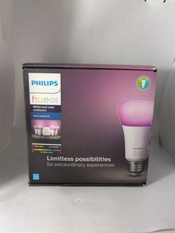 Philips Hue White and Color Ambiance Bulb Starter Kit A19 E26 LED Smart Bulb