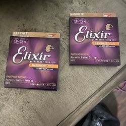 Elixir Nanoweb Light- Medium Acoustic guitar strings