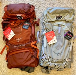 Osprey Packs Atoms and Aura 50L packs