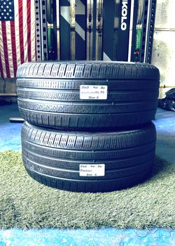 ✅ 2 USED TIRES 265/40ZR20 PIRELLI CINTURATTO P7 ALL SEASON TOURING USED TIRES 265 40 20