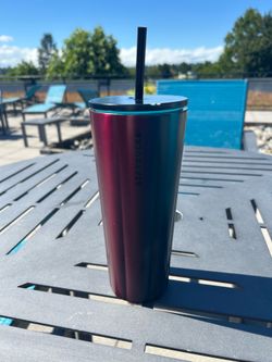 Starbucks Burgundy/Teal Ombre Stainless Steel Cold Cup Tumbler